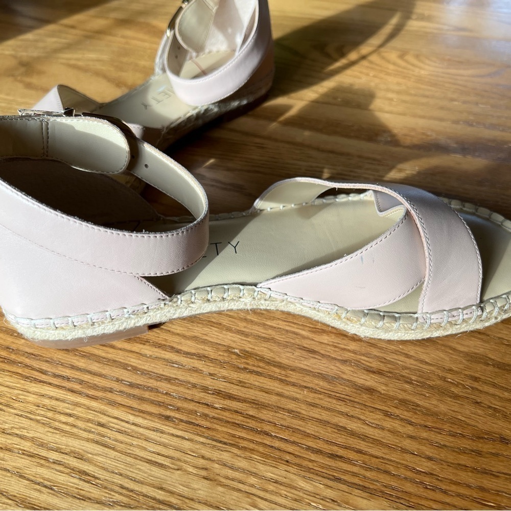 Sole Society Sandals Womens Saundra Leather Pink Shoes Size 9.5 - Picture 3 of 7